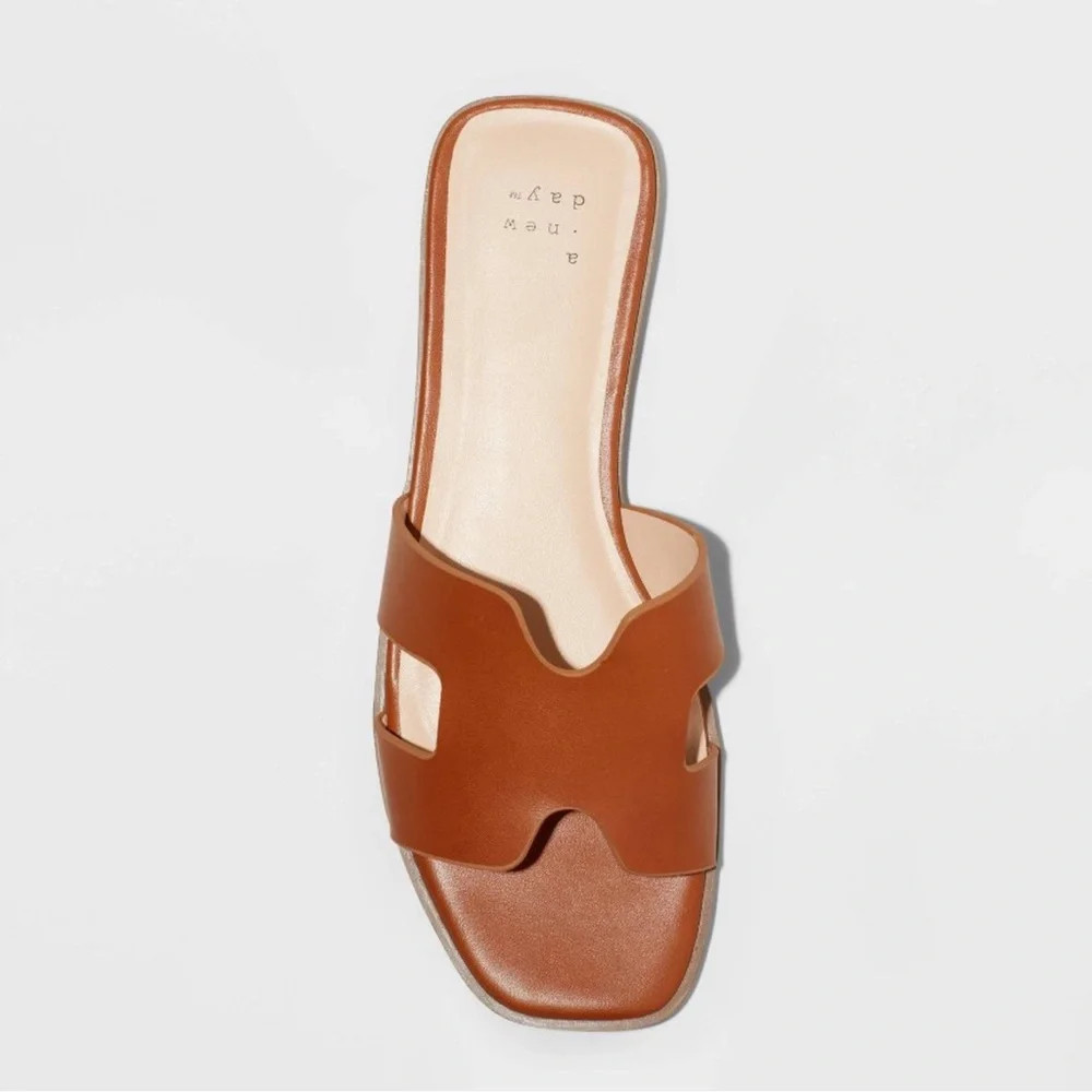 NWT Women's Nina Slide Sandals - A New Day
Cognac - Picture 2 of 7